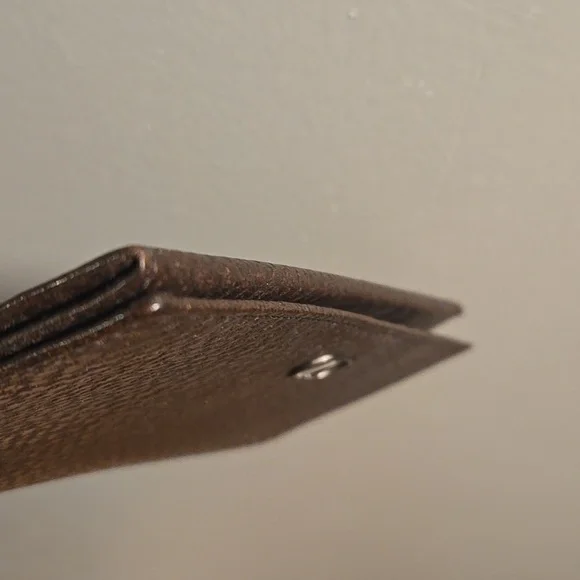 Valentino Garavani Leather Wallet Dark Brown